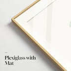 Framed Minimalist Sage Green Botanical Wall Art - Image 3