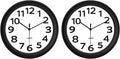HIPPIH 2 Pack Silent Wall Clock, 10 Inch Non Ticking Quiet Digital Sweep by HIPPIH