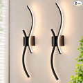 CANEOE Modern LED Wall Sconce Set of Two, 3000K Warm White Led Wall Light by CANEOE