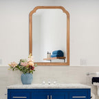 Wood Bathroom Mirror for Wall, 36 x 24 Inch Large Decorative Wall Mirror - Image 9