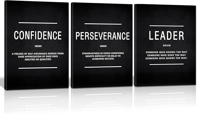 KAWAHONE Canvas Painting Wall Art Large, Motivational Leader Confidence by KAWAHONE
