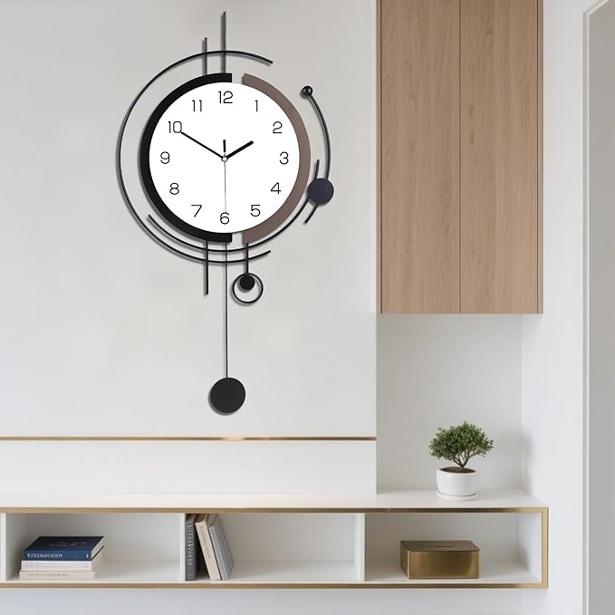 Dankeit Wall Clock with Pendulum, Silent Quality Quartz Battery Operated - Image 8