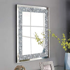 QMDECOR Crystal Crush Diamond Rectangle Silver Mirror - Image 3