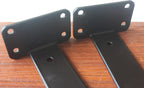 8 Pack - 6 inch Black Hidden L Shelf Bracket Iron Floating Shelf Brackets - Image 5