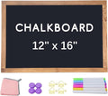 KOOLDE Magnetic Chalkboard 12'' x 16'' Hanging Framed Wall Chalkboard, Wood by KOOLDE