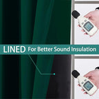 Yakamok 100% Blackout Thermal Insulated Curtains, Room Darkenning Curtains - Image 4