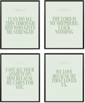 Locomiss Sage Green Christian Wall Art Decor Posters, Minimalist Jesus by Unknown