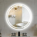 NEWBULIG 28 Inch Round LED Bathroom Wall Mirror by NEWBULIG