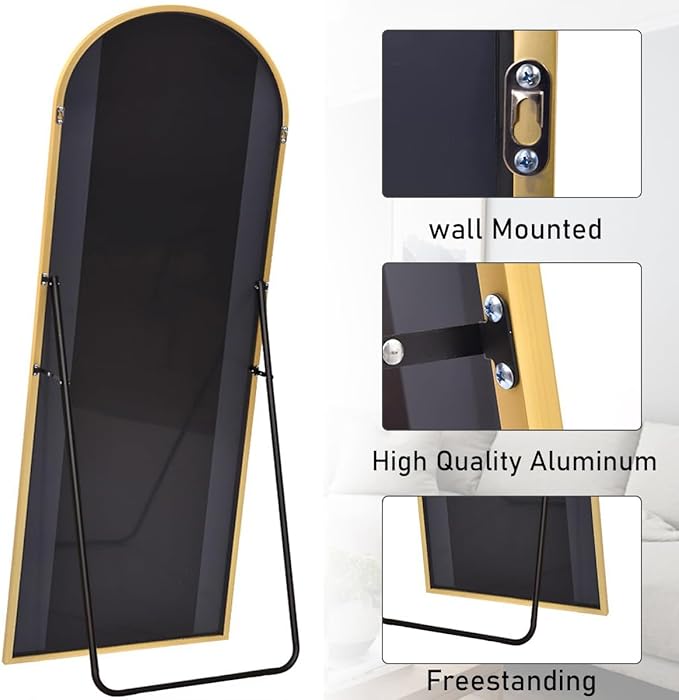 Full Length Mirror, Wall Mirrors Freestanding - Image 6