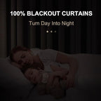 100% Blackout Shield Linen Blackout Curtains - Image 4