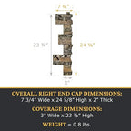 AZ Faux High-Density Polyurethane Faux Stone Interlocking Right Endcap - Image 3