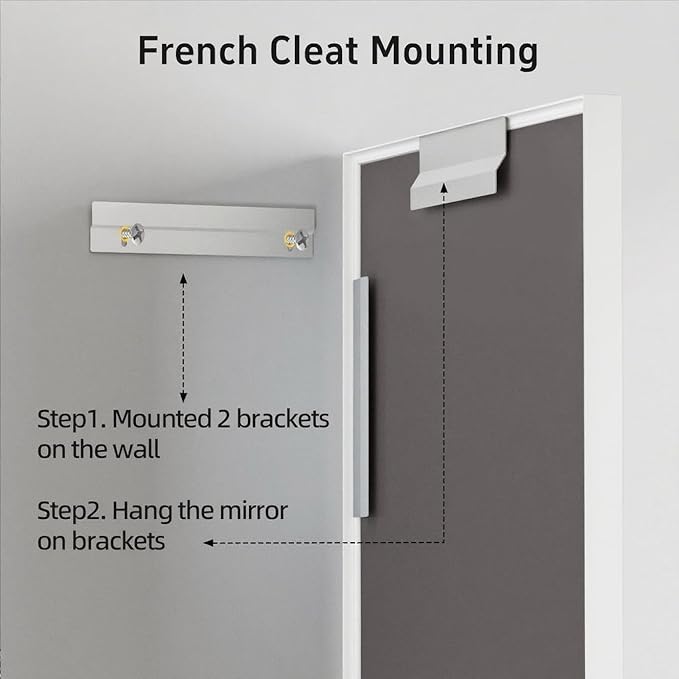 24x36 Inch White Bathroom Mirrors - Image 6