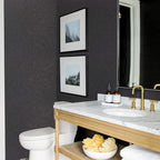Black Silk Wallpaper Peel and Stick Embossed Self Adhesive Contact Paper 15.7" - Image 6