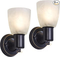 Wall Sconces Set of 2, Matte Black Vanity Lights by WelcometoEJIAXIN