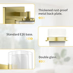 Kalium Wall Sconces Set of Two for Bathroom Bedroom Living Room Hallway Indoor - Image 9