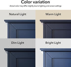 VANIRROR Bathroom Wall Cabinet Navy Blue Over Toilet Storage Cabinets 24x30 in - Image 4