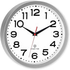 Roymnie Atomic Wall Clock 10 Inch, Modern Clock Battery Operated Classic Analog - Image 2
