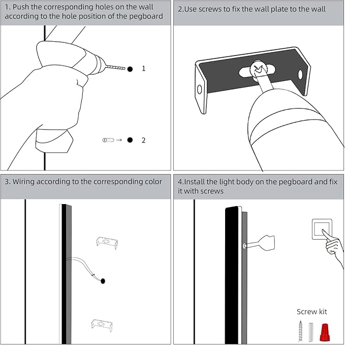 KELUOLY Modern Plug in Wall Lights, 31.4 inch Frosted White LED Long Wall Sconce - Image 7