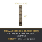 AZ Faux High-Density Polyurethane Faux Stone Flush Inside Corner - Image 3