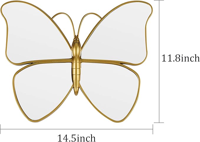 Decorative Butterfly Wall Mirror - Image 2
