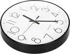 8 Inch Small Black Wall Clocks Silent Non Ticking Battery Operated - Image 7