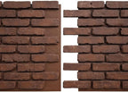 EverStone Aged Brick Faux Brick Panel, 46 7/8"W x 27"H x 1 1/4"D, Pizzeria Color - Image 8