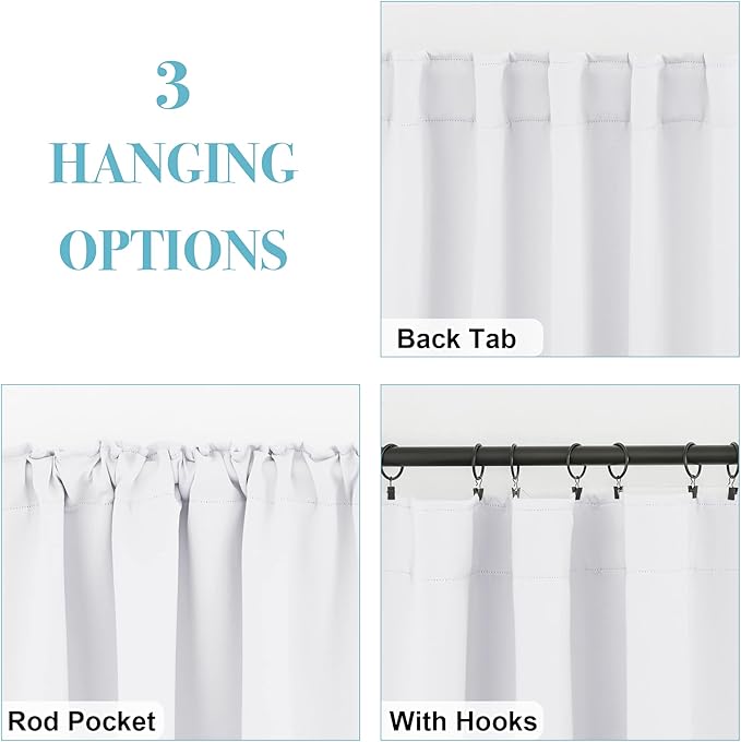 RYB HOME White Curtains Drapes - Image 4