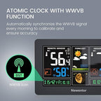 Newentor Weather Station Wireless Indoor Outdoor Thermometer, Color Display - Image 4
