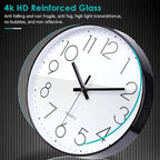 jomparis Black Wall Clock 13 1/2 Inches Silent Non Ticking Battery Operated - Image 6