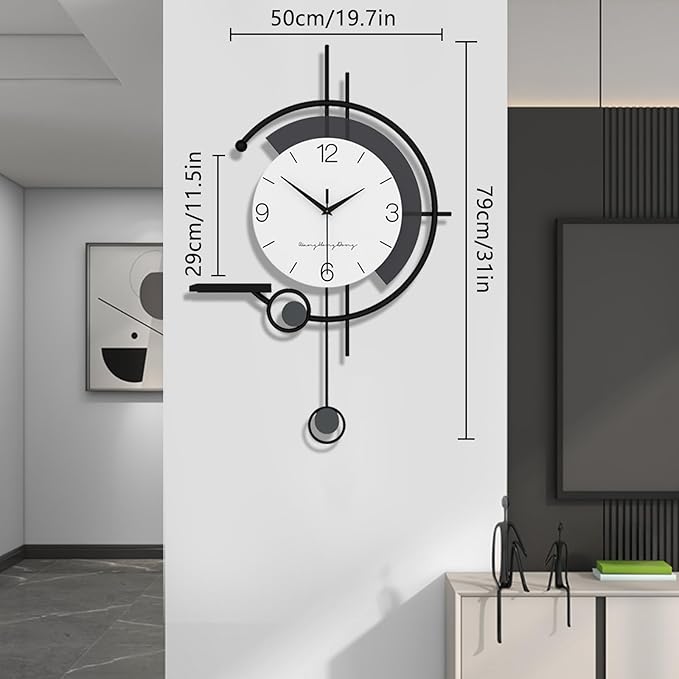 Modern Wall Clock Large Minimalist Decorative Wall Clocks Creativity Silent Non - Image 6