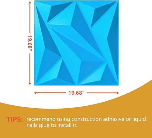 3D Wall Panel Diamond for Interior Wall Decor, Waterproof, Heat Resistant PVC - Image 2