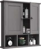 TaoHFE Grey Bathroom Cabinet, Bathroom Wall Cabinet by TAOHFE