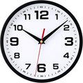 Wall Clock Silent Non-Ticking 10 Inch Clocks Battery Operated Large Numbers by Warminn
