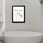 Funny Bathroom Wall Decor Black and White Bathroom Wall Art Framed Toliet Art - Image 8