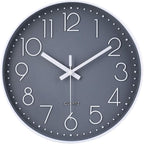 jomparis Wall Clock 12 Inch Non-Ticking Silent Battery Operated Round Wall by JOMPARIS