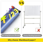 Magnetic Chalkboard Contact Paper, Magnetic Black Board Wall Decal - Image 4