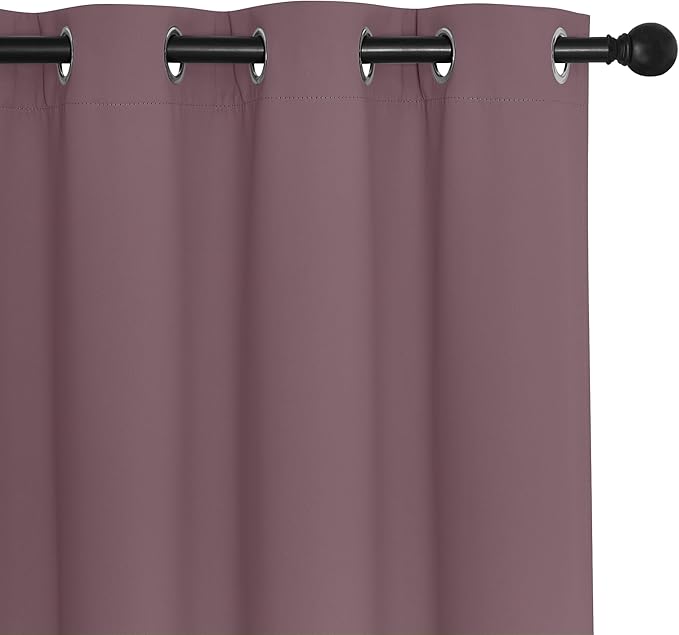 NICETOWN Room Divider Curtain 132 Inches Long, Wide Blackout Sliding Door - Image 7