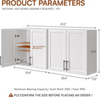 FIMELLO 47.2" W Laundry Room Cabinets Wall Mounted, Laundry Wall Cabinet - Image 3