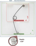 Morvat Adjustable Spring Access Panel 6"x6" Inches, - Image 2