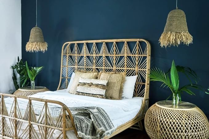 Safiyya 393"x17.7" Dark Blue Peel and Stick Wallpaper Blue Contact Paper Solid - Image 6