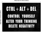 Pyradecor Motivational CTRL+ALT+DEL Classroom Positive Quotes Inspirational - Image 7