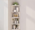 5-Tier Corner Shelf Wall Mount, Screw-Mounted Floating Bookshelf by Frawenleco
