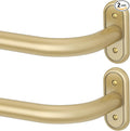 2 Pack Curtain Rods 36-88 Inch, 1 Inch Adjustable Heavy Duty Room Darkening by Wolistsa