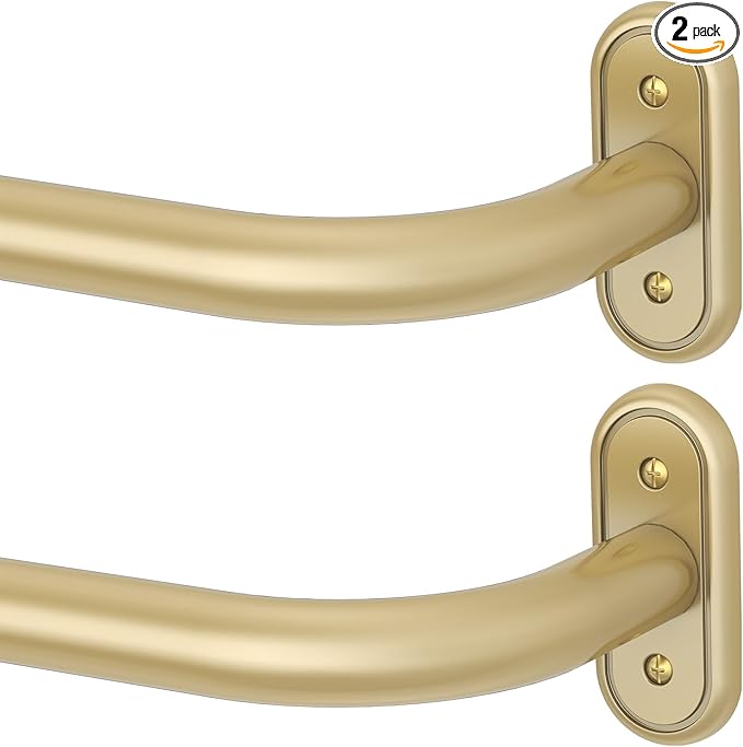 2 Pack Curtain Rods 36-120 Inch, Living Room, Sliding Door by Wolistsa