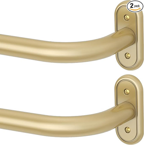 2 Pack Curtain Rods 36-120 Inch, Living Room, Sliding Door by Wolistsa