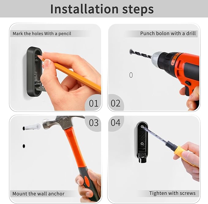 2PCS Foldable Wall Hooks, Flip Down Design - Image 7