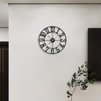 LEIKE Large Wall Clocks, Non Ticking, Battery Operated Small Vintage Round - Image 8