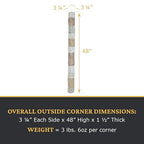 AZ Faux High-Density Polyurethane Faux Stone Flush Outside Corner - Image 3