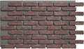 EverStone Aged Brick Faux Brick Panel, 46 7/8"W x 27"H x 1 1/4"D, Stratus Color by EkenaMillwork