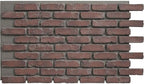 EverStone Aged Brick Faux Brick Panel, 46 7/8"W x 27"H x 1 1/4"D, Stratus Color by EkenaMillwork